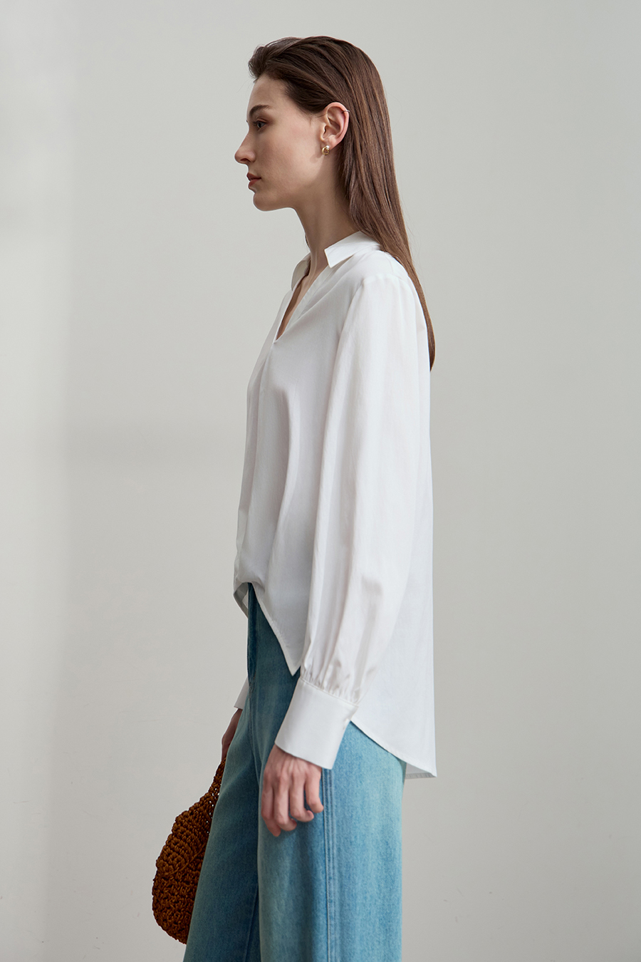 Loose Lyocell Cotton Shirt