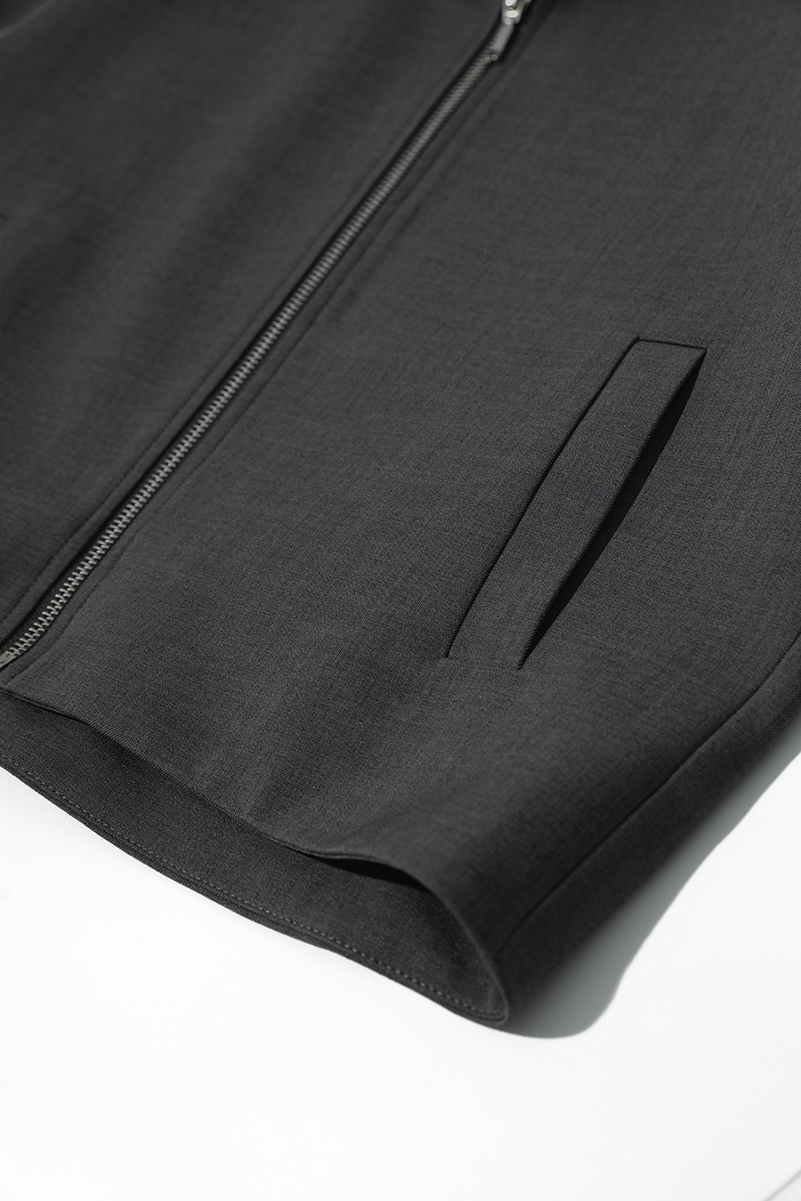 Loose Zip-up Lapel Coat