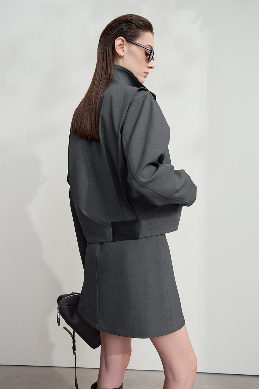 Loose Zip-up Lapel Coat