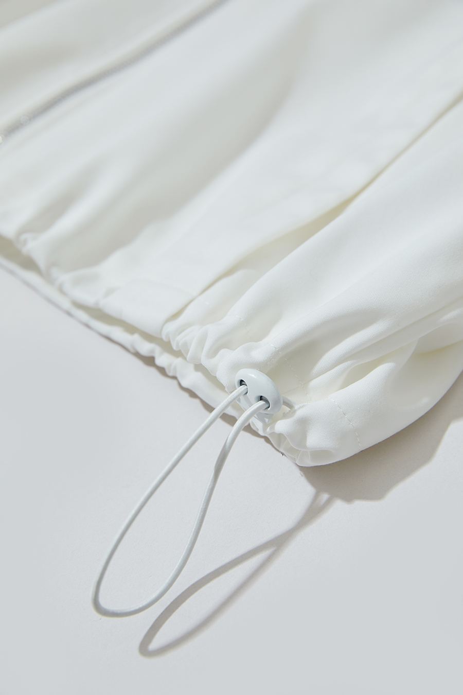 Micro Elastic Stand Collar Zipper Jacket|AMII-AMII.com