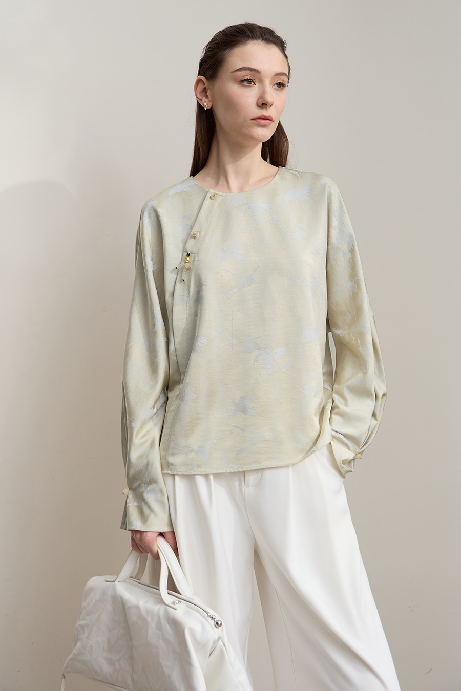 New Chinese Style Jacquard Shirt