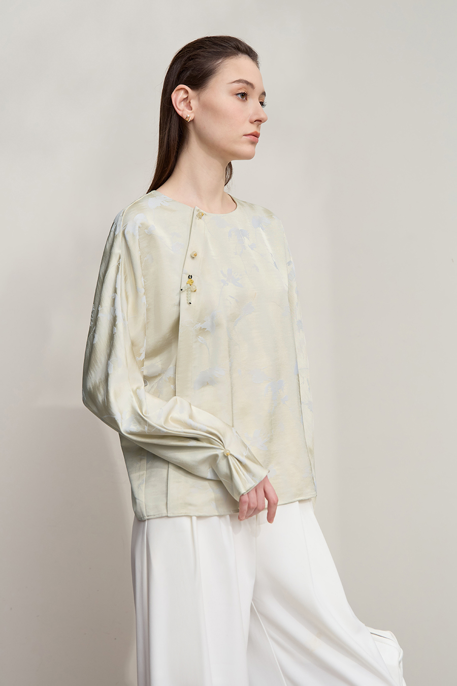 New Chinese Style Jacquard Shirt