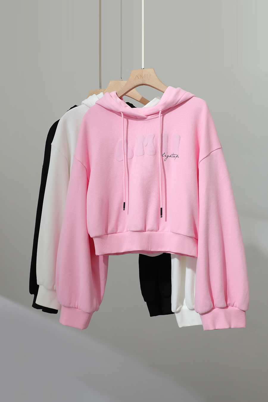 Letter Printed Cropped Sweatshirt