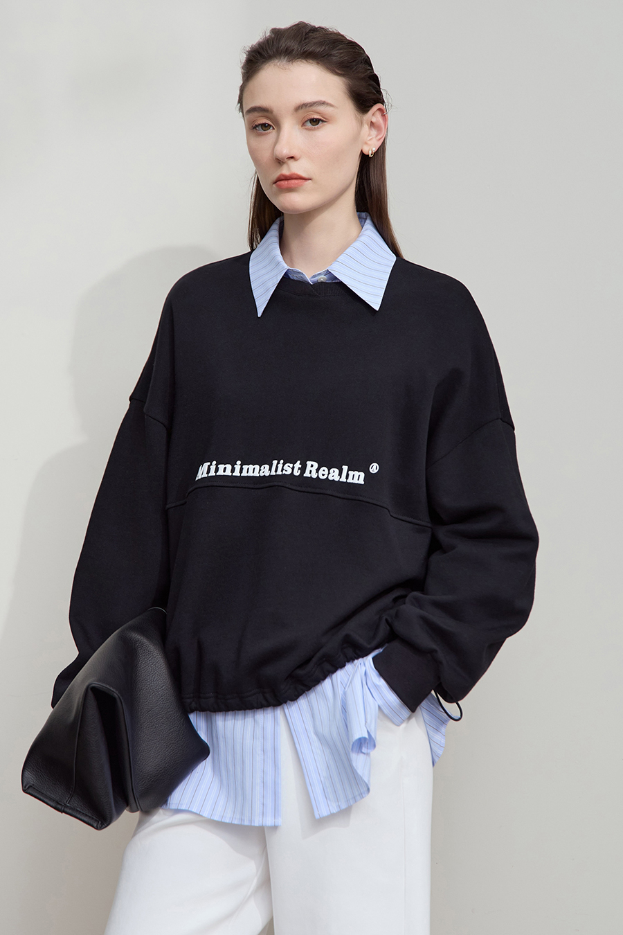 Letter Printed Cotton Sweatshirt