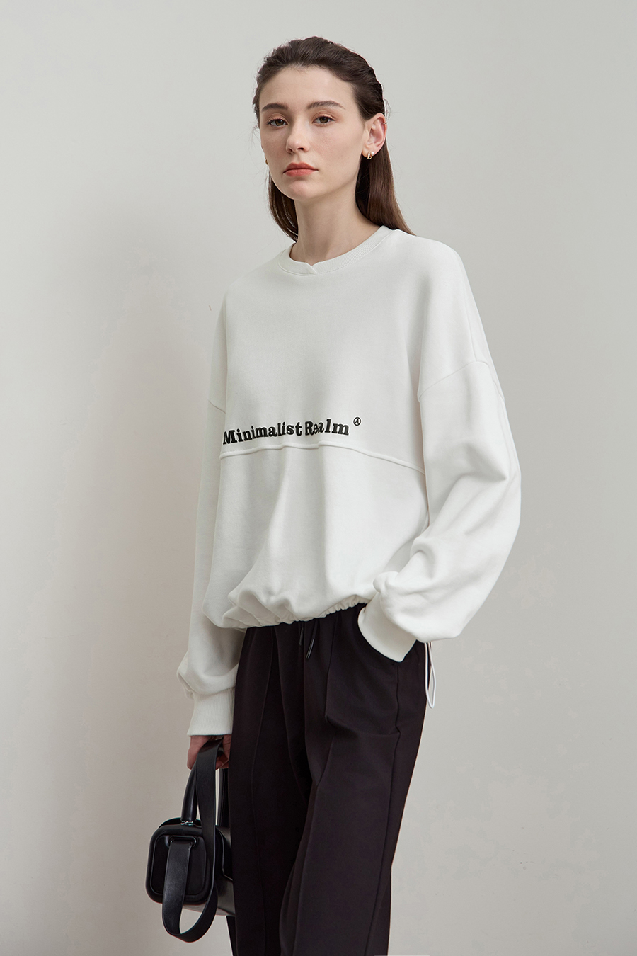 Letter Printed Cotton Sweatshirt
