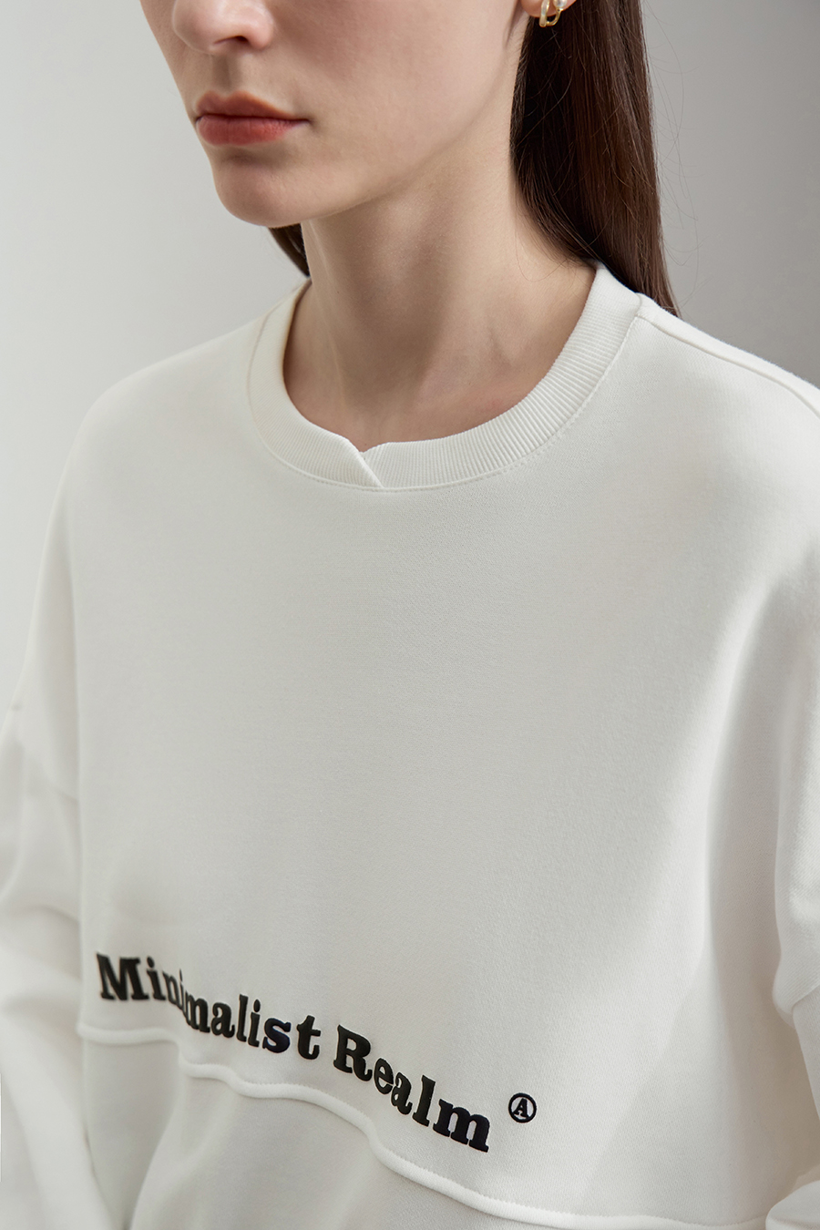 Letter Printed Cotton Sweatshirt
