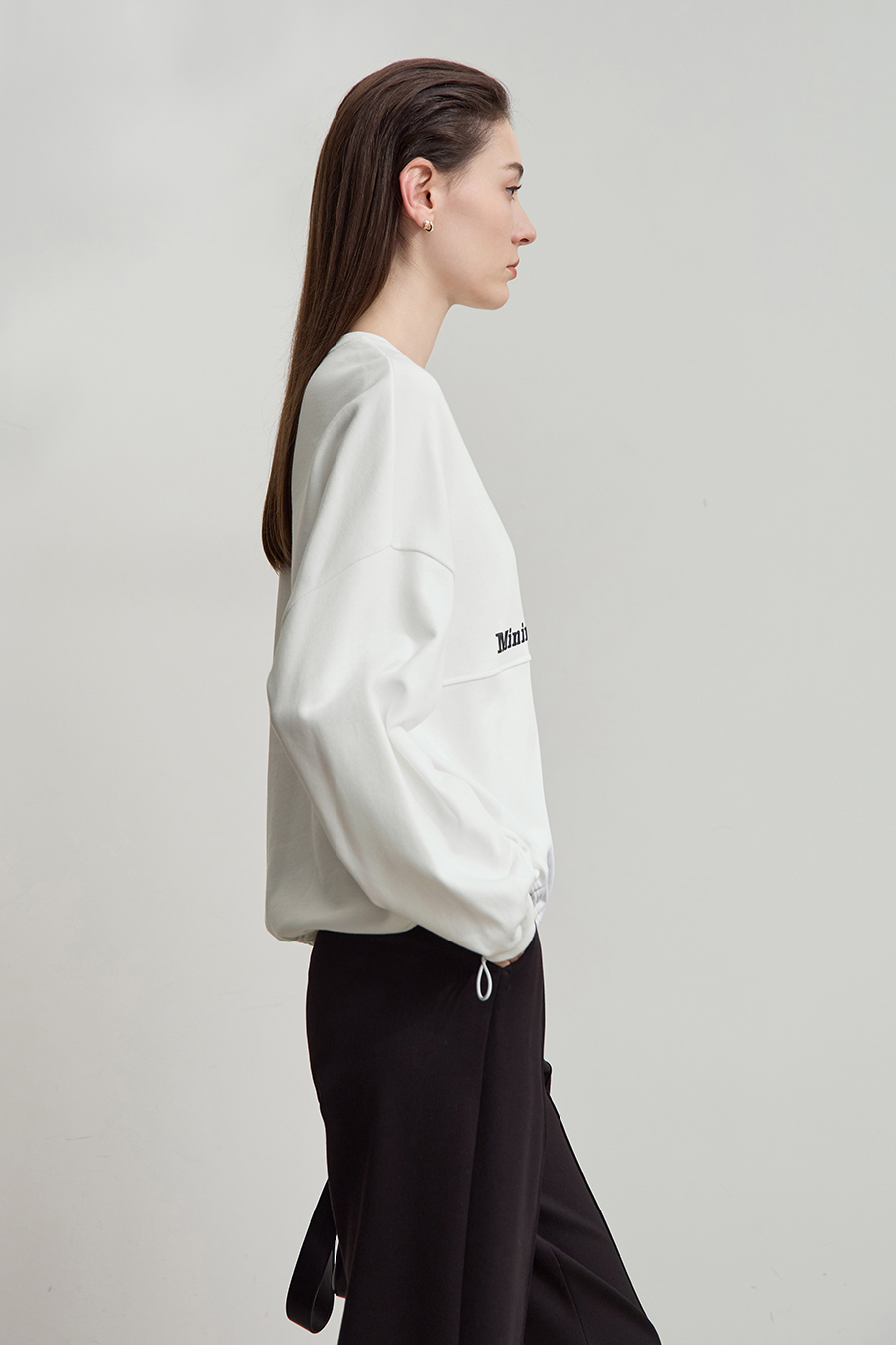 Letter Printed Cotton Sweatshirt