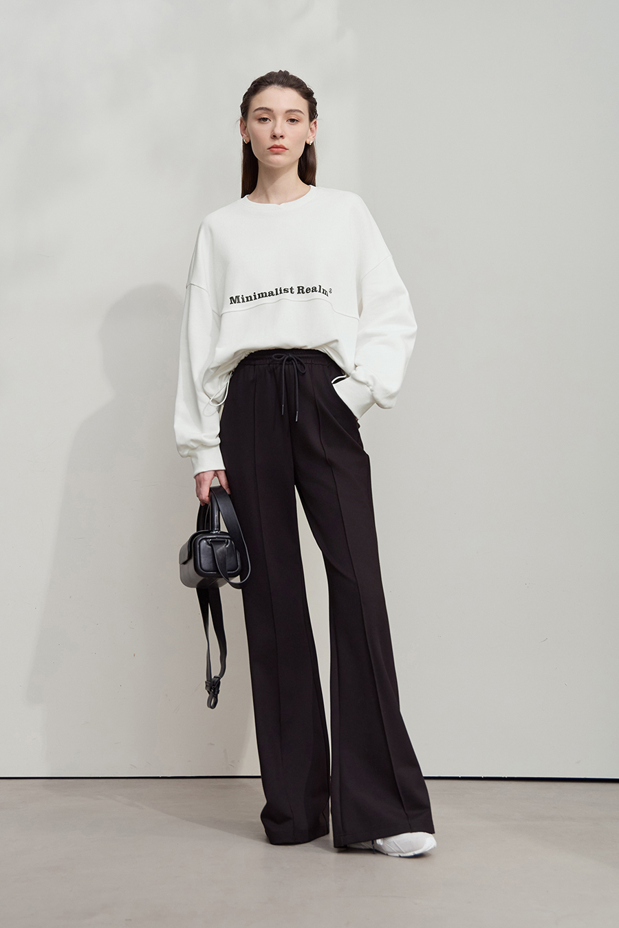 Letter Printed Cotton Sweatshirt