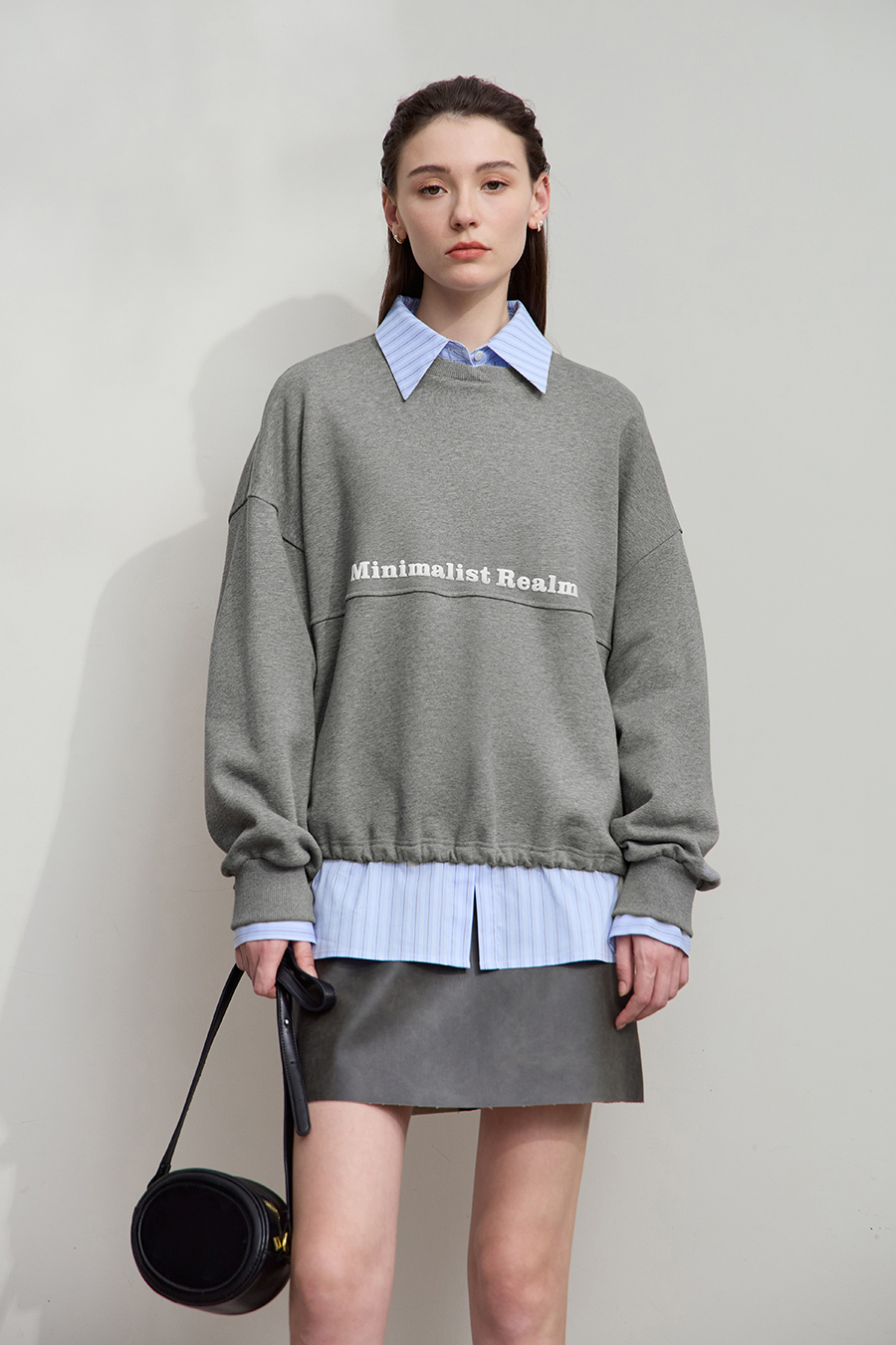 Letter Printed Cotton Sweatshirt