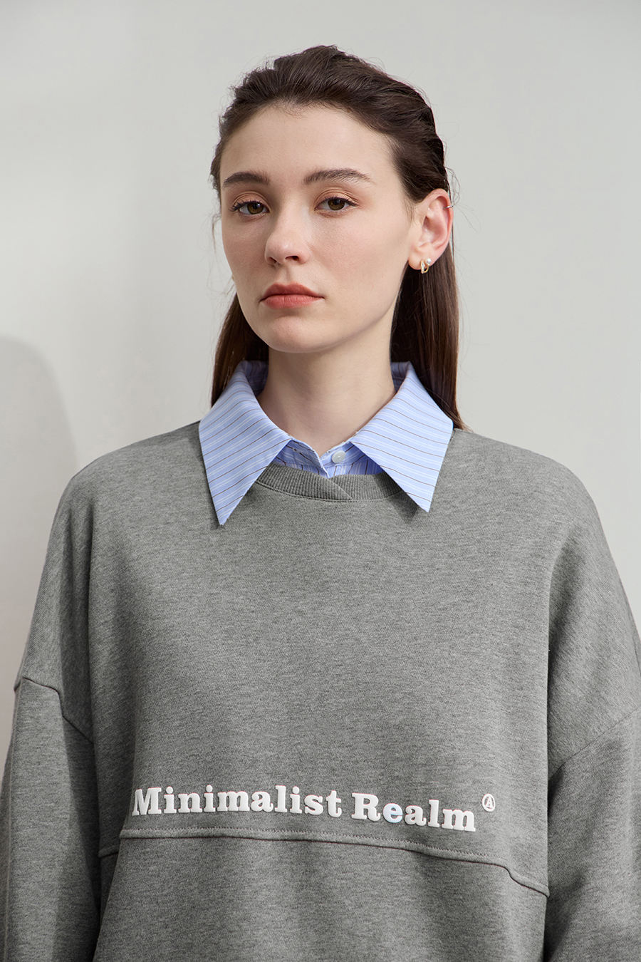 Letter Printed Cotton Sweatshirt