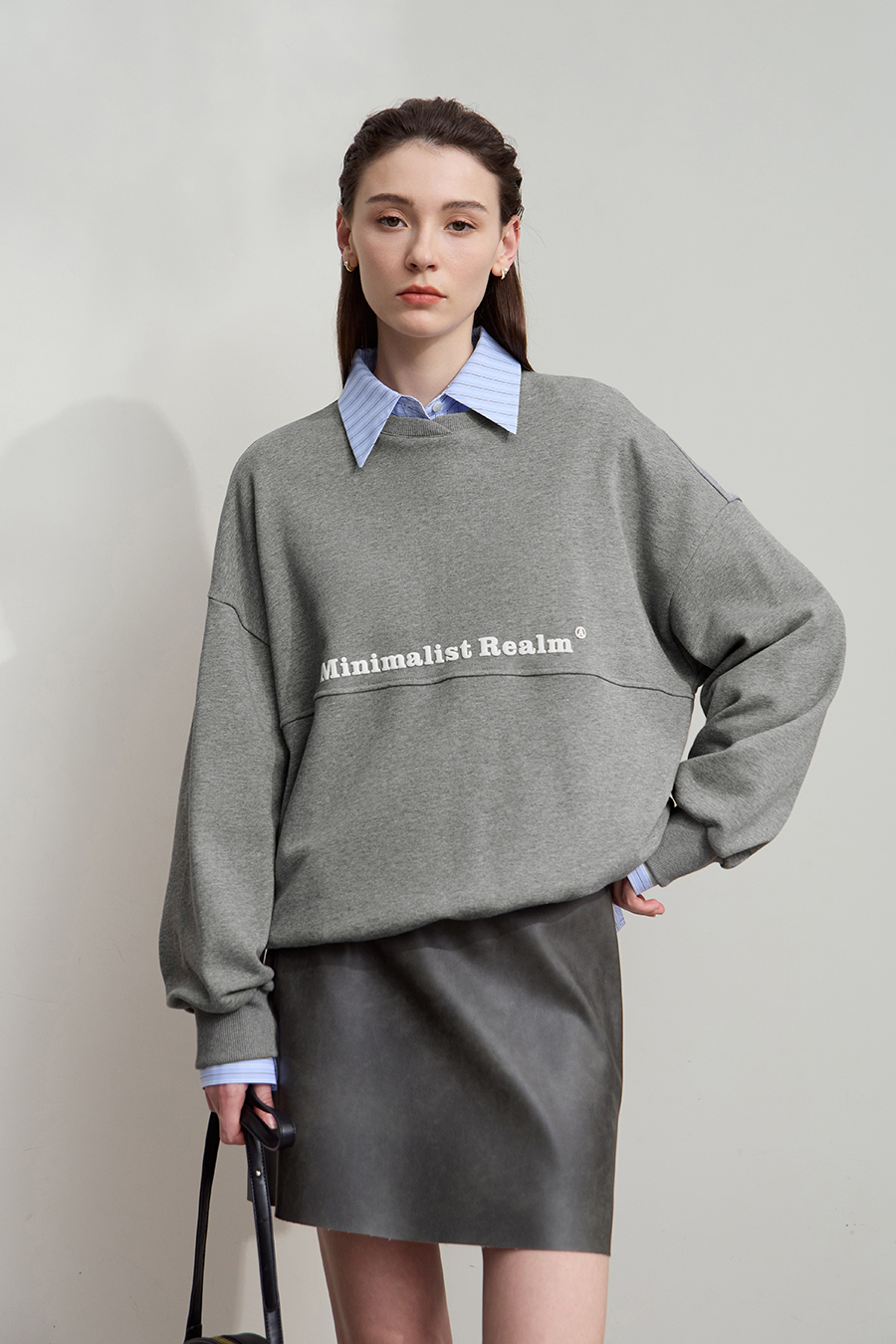Letter Printed Cotton Sweatshirt