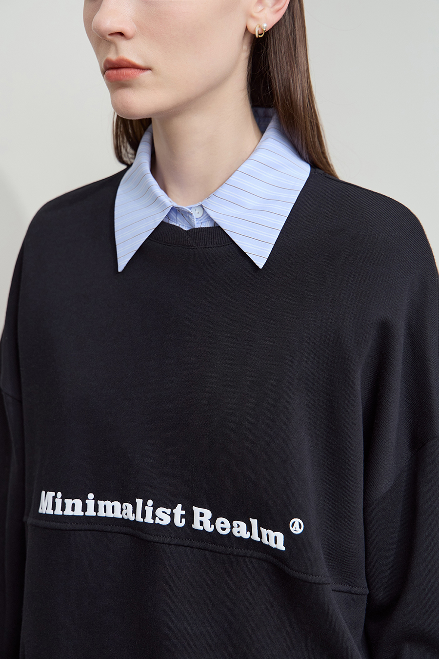 Letter Printed Cotton Sweatshirt