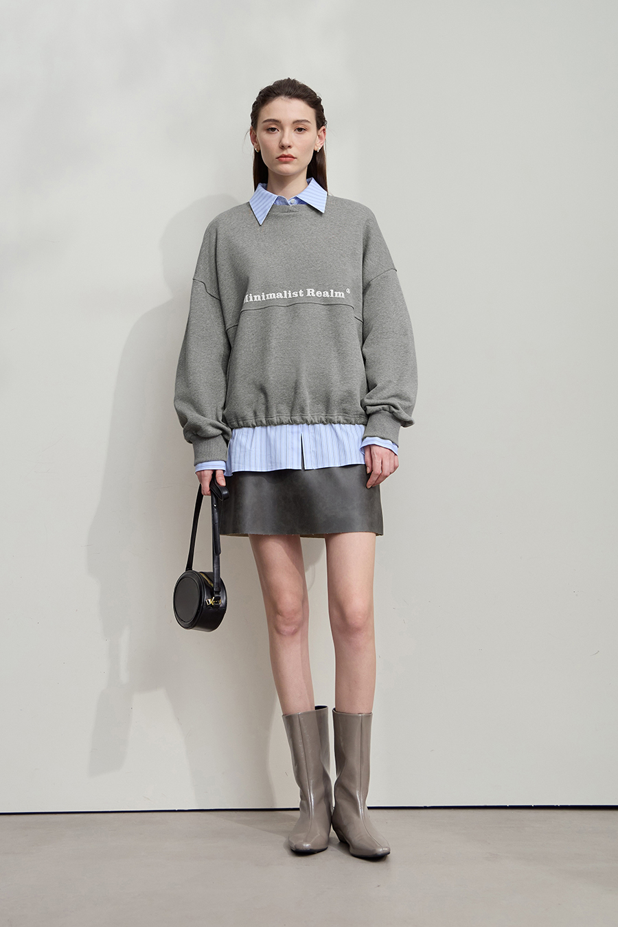 Letter Printed Cotton Sweatshirt