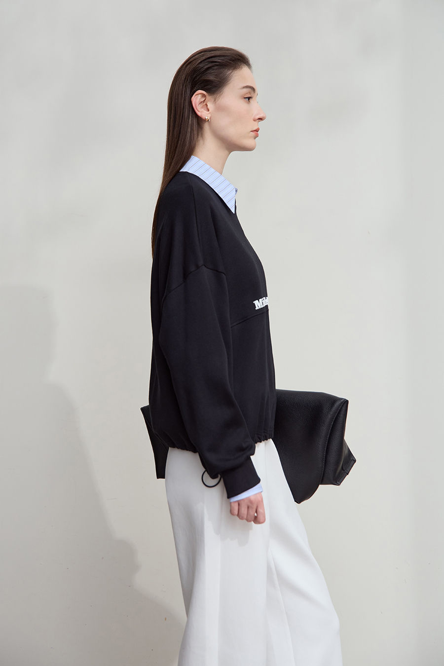 Letter Printed Cotton Sweatshirt