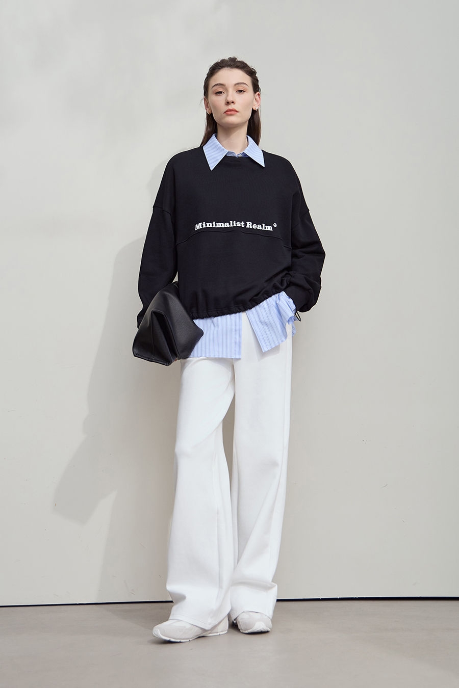 Letter Printed Cotton Sweatshirt