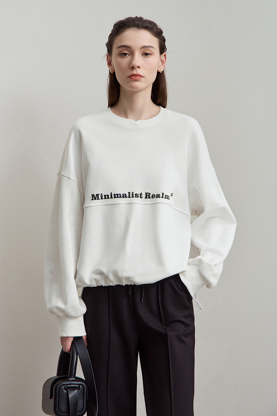 Letter Printed Cotton Sweatshirt