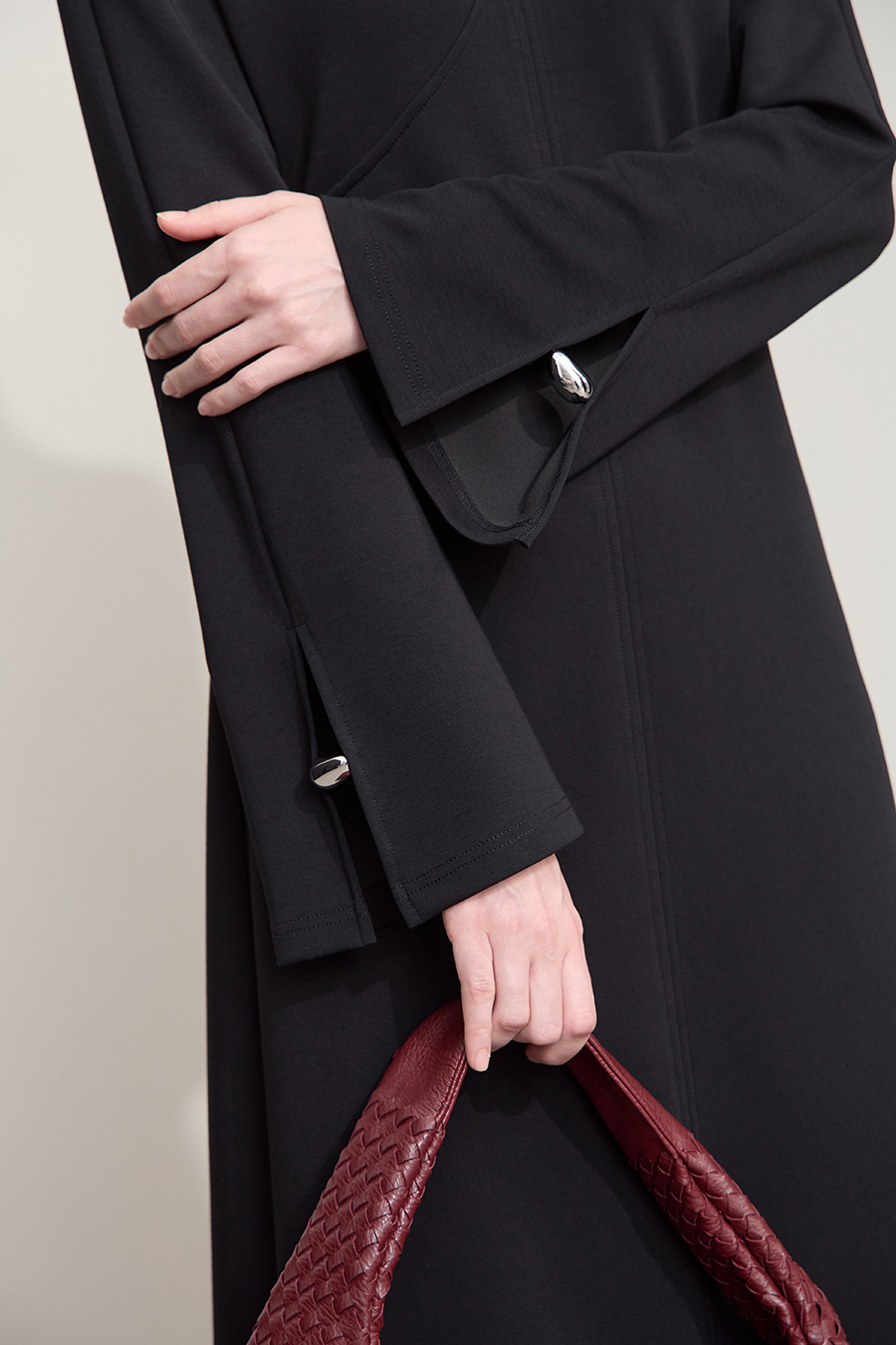 V - Neck Waist - cinching Dress|AMII-AMII.com