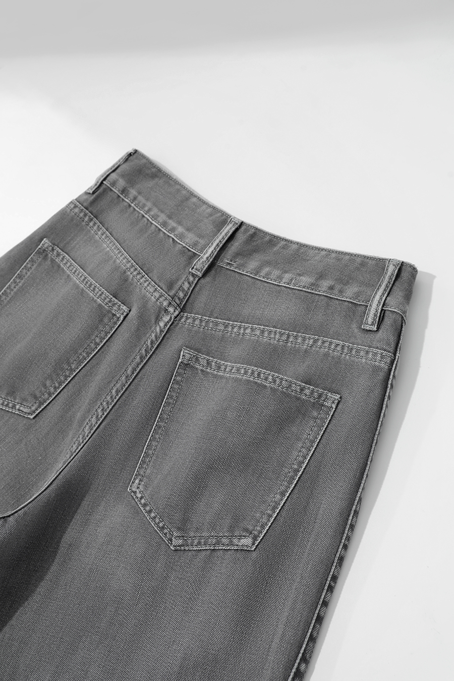 Loose Wide - leg Denim Long Pants|AMII-AMII.com