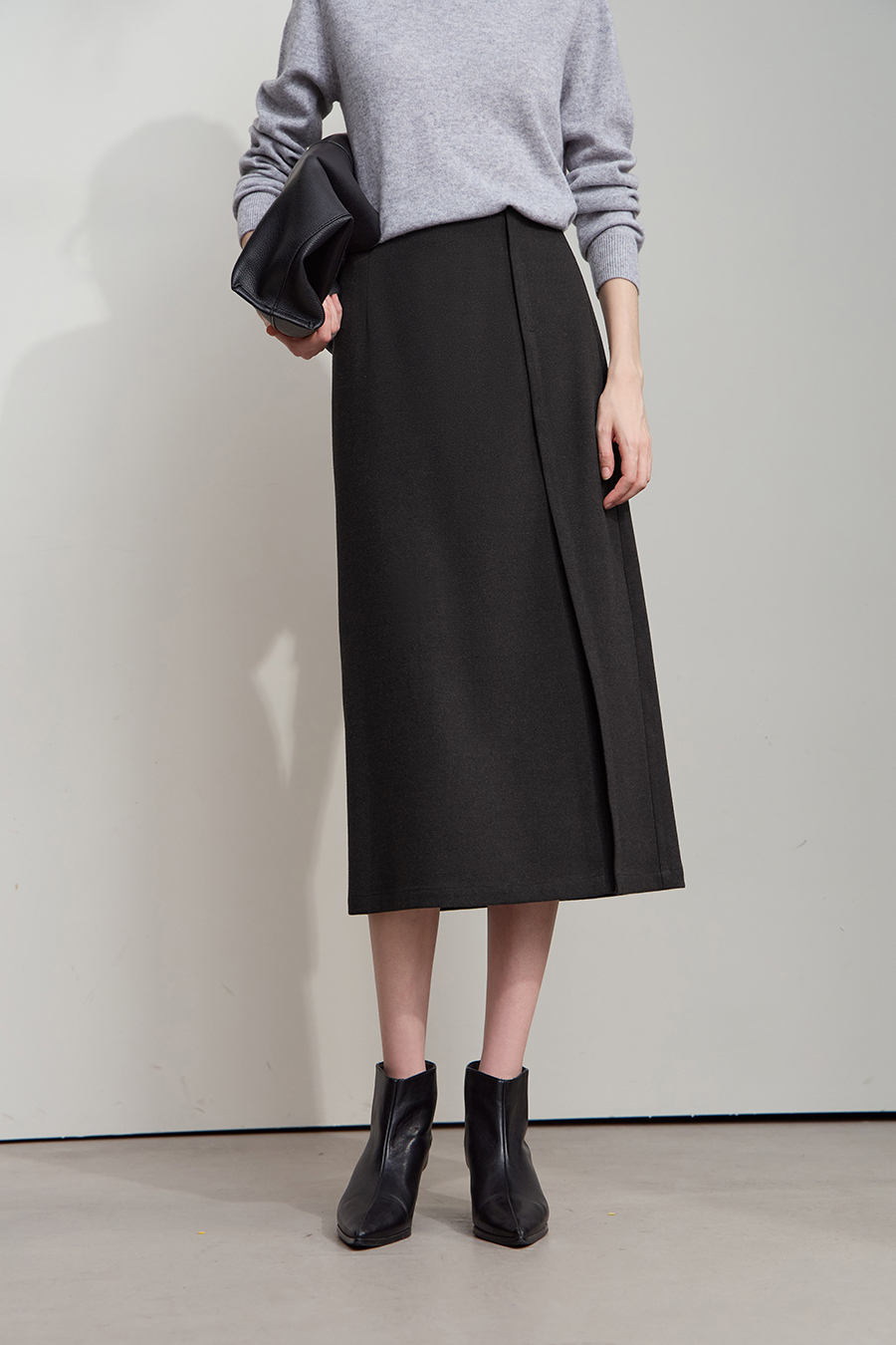 Twill Slightly Brushed Skirt|AMII-AMII.com