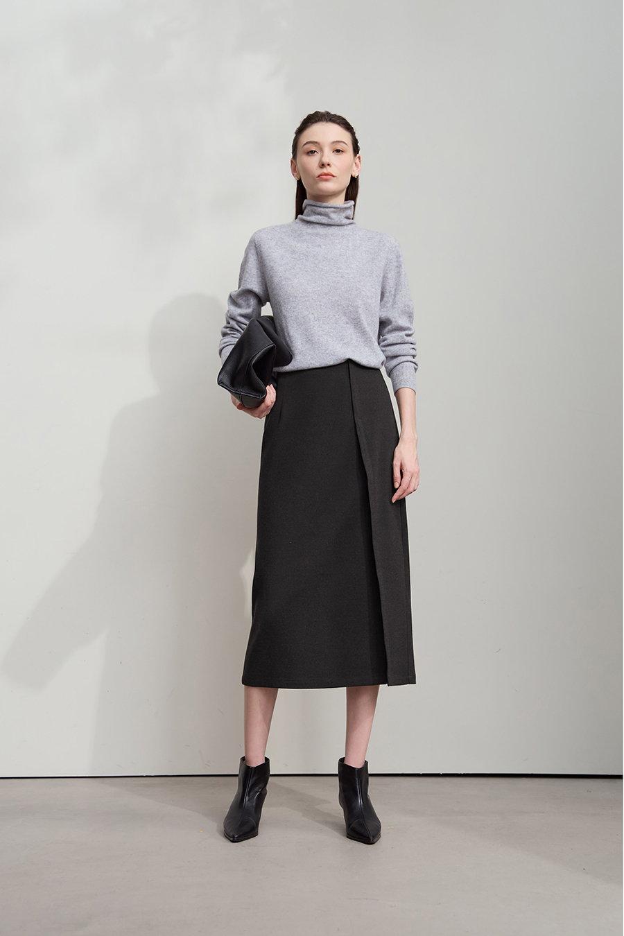 Twill Slightly Brushed Skirt|AMII-AMII.com