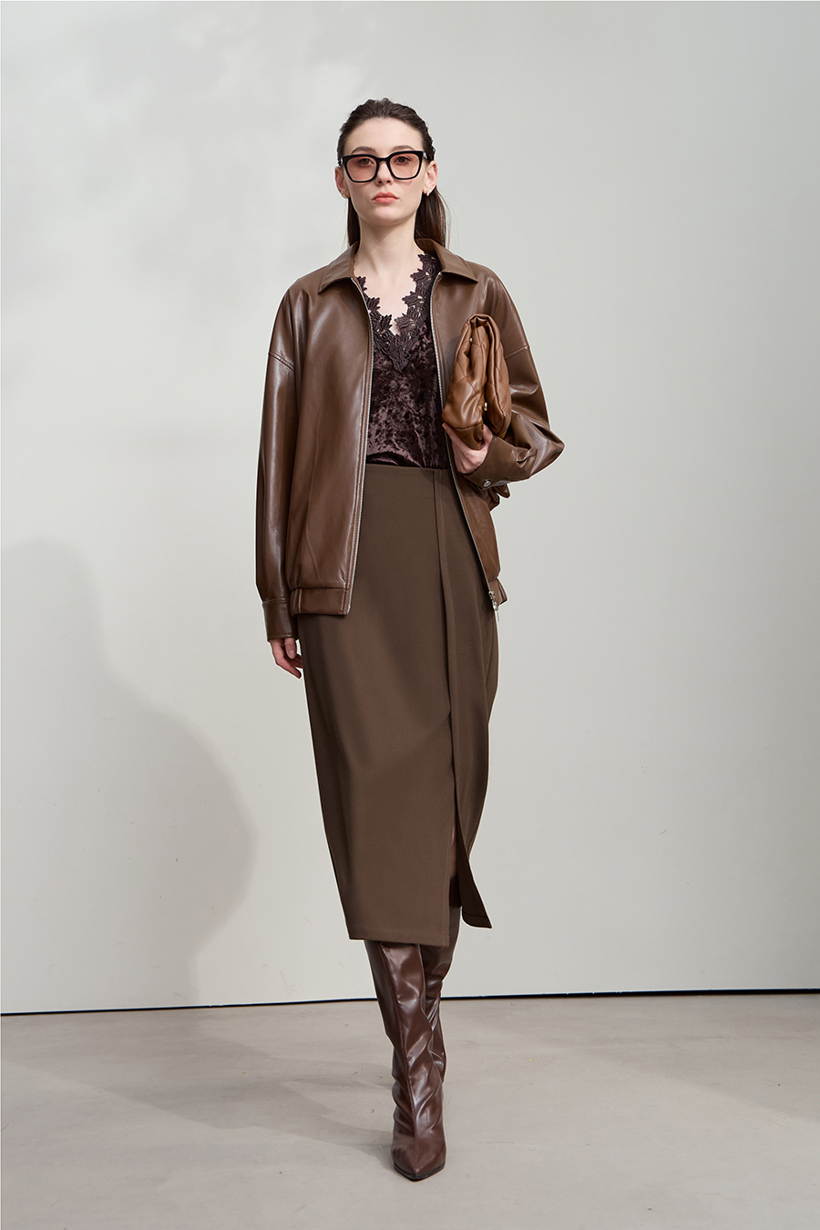 Twill Slightly Brushed Skirt|AMII-AMII.com