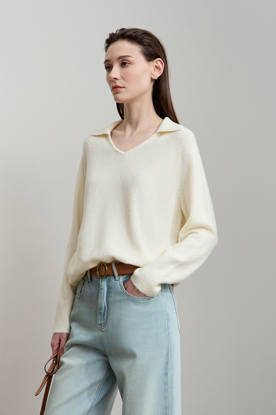 V-neck Loose Sweater