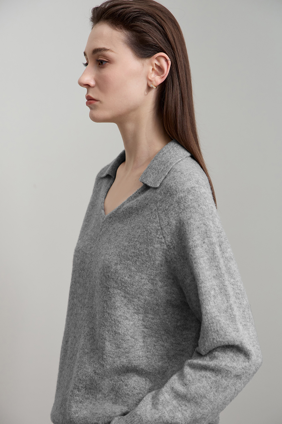 V-neck Loose Sweater