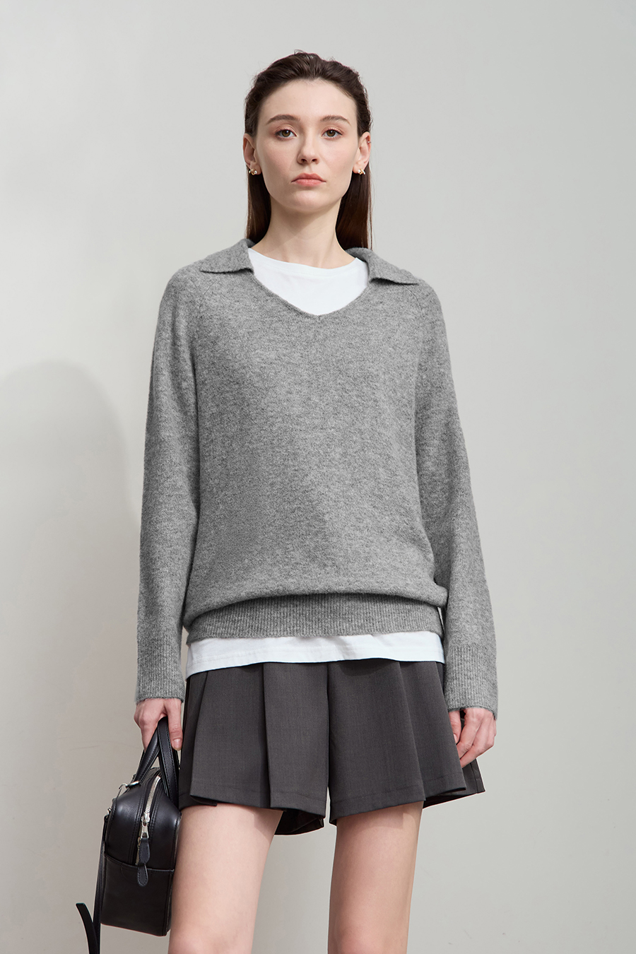 V-neck Loose Sweater