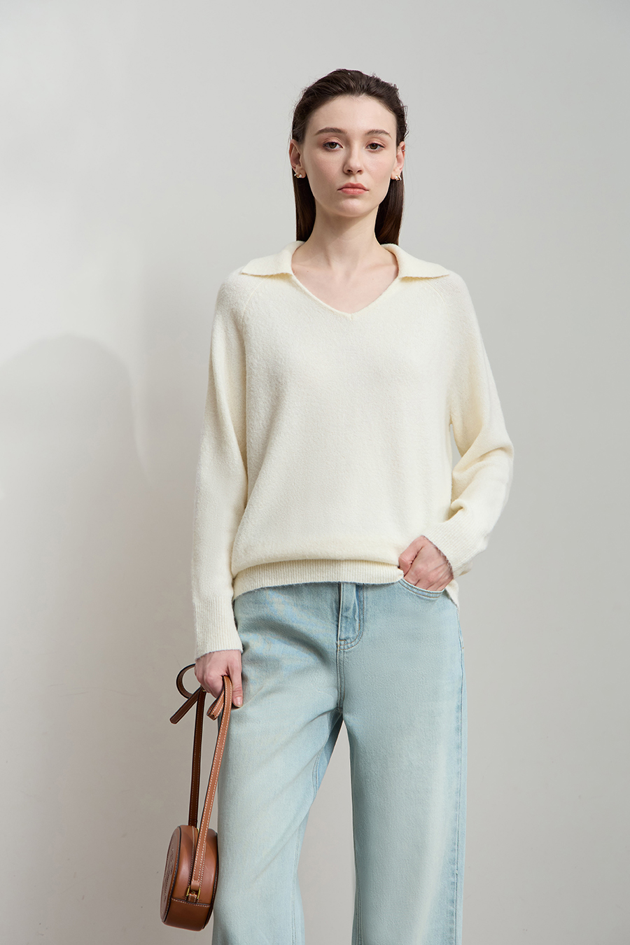 V-neck Loose Sweater