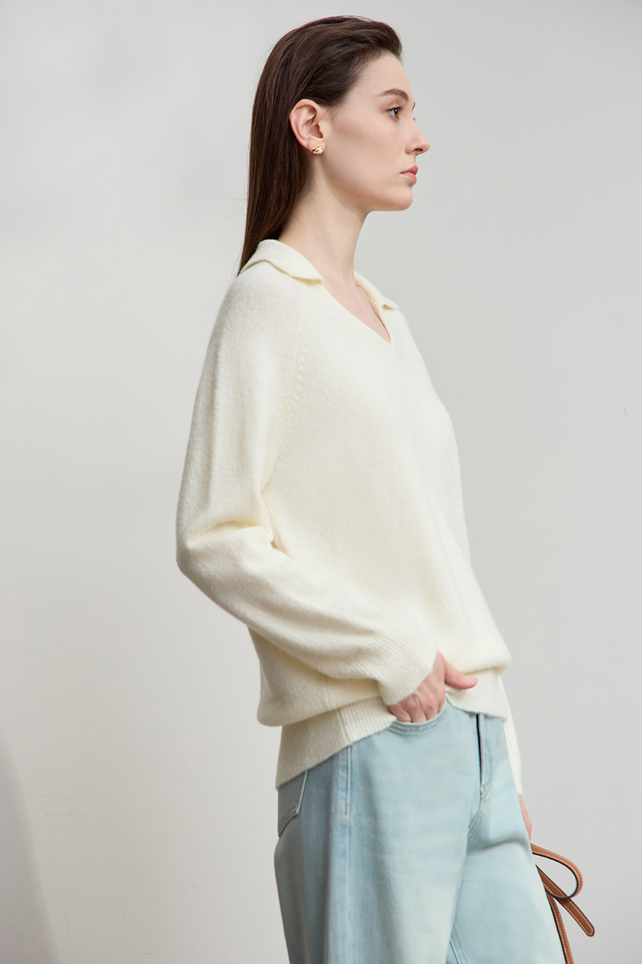 V-neck Loose Sweater