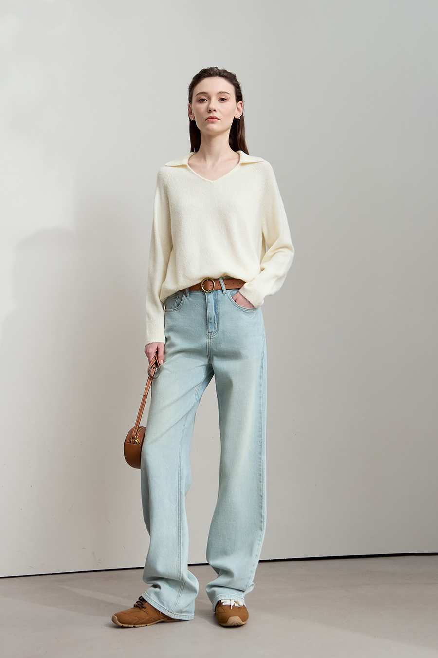 V-neck Loose Sweater