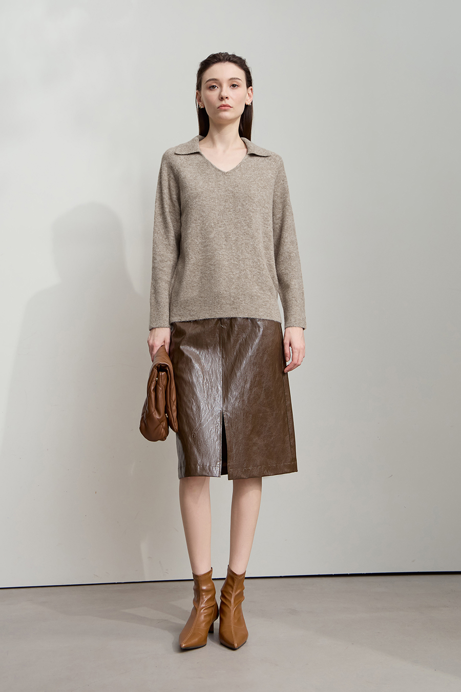 V-neck Loose Sweater