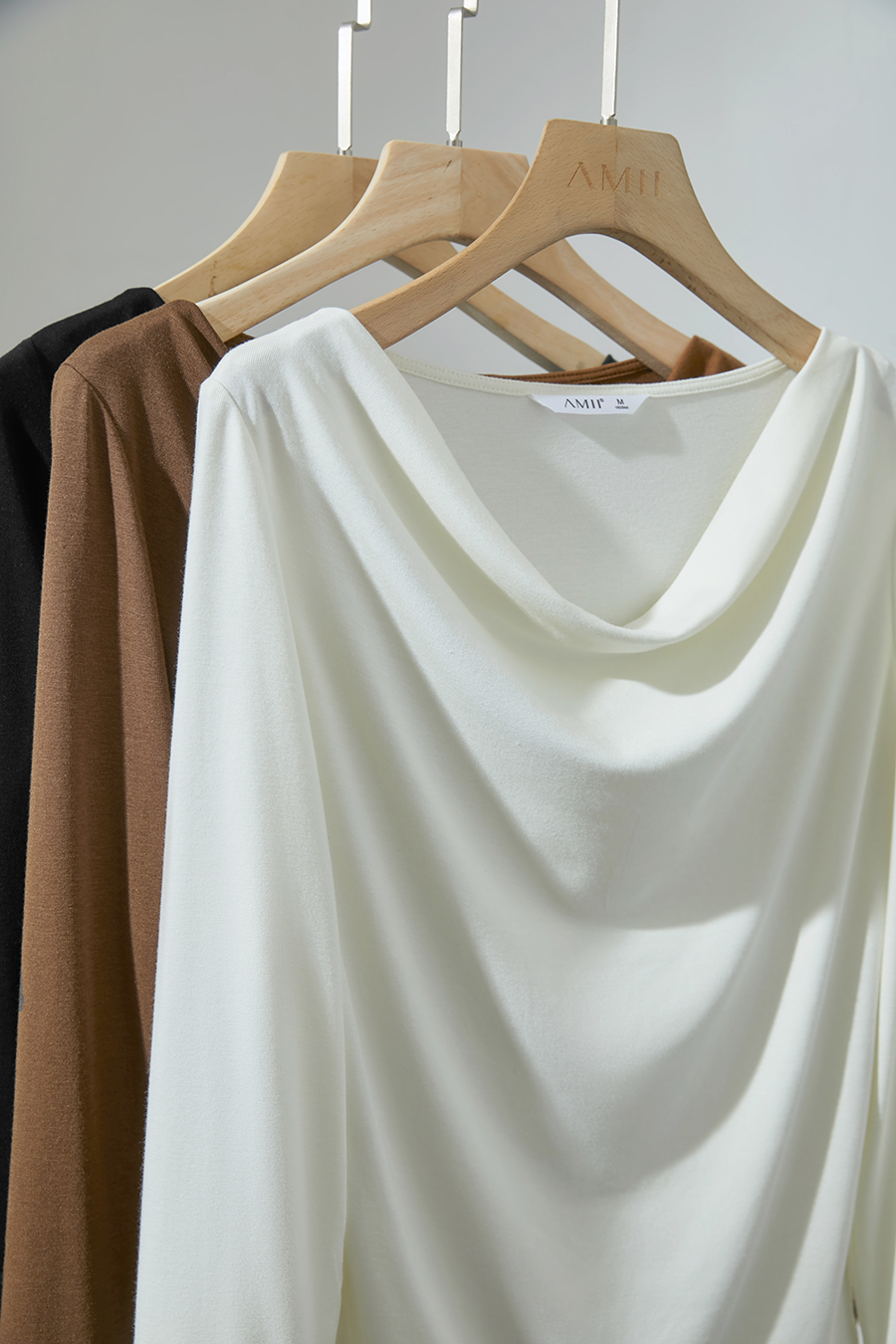 Draped Neck Lace Cuff T-Shirt