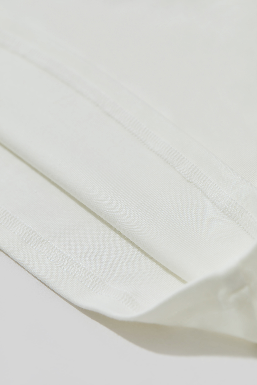 Draped Neck Lace Cuff T-Shirt