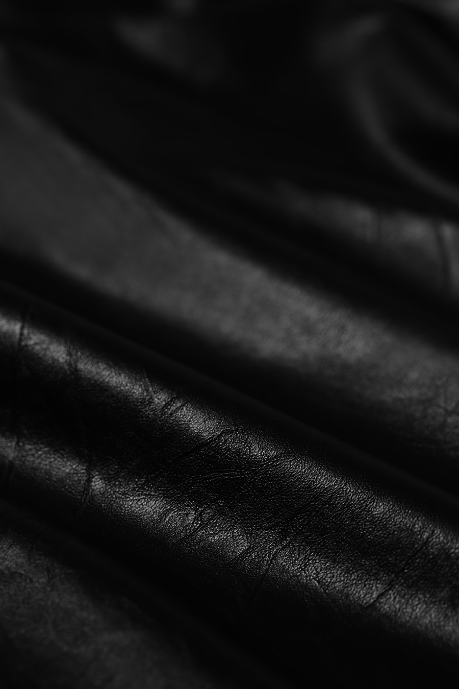 Leather Skirt with Lace Trim|AMII-AMII.com