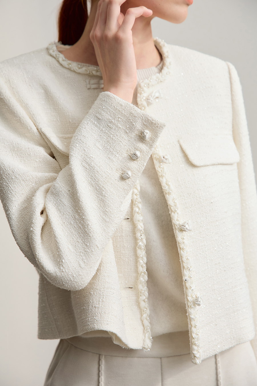 Tweed Elegant Outerwear