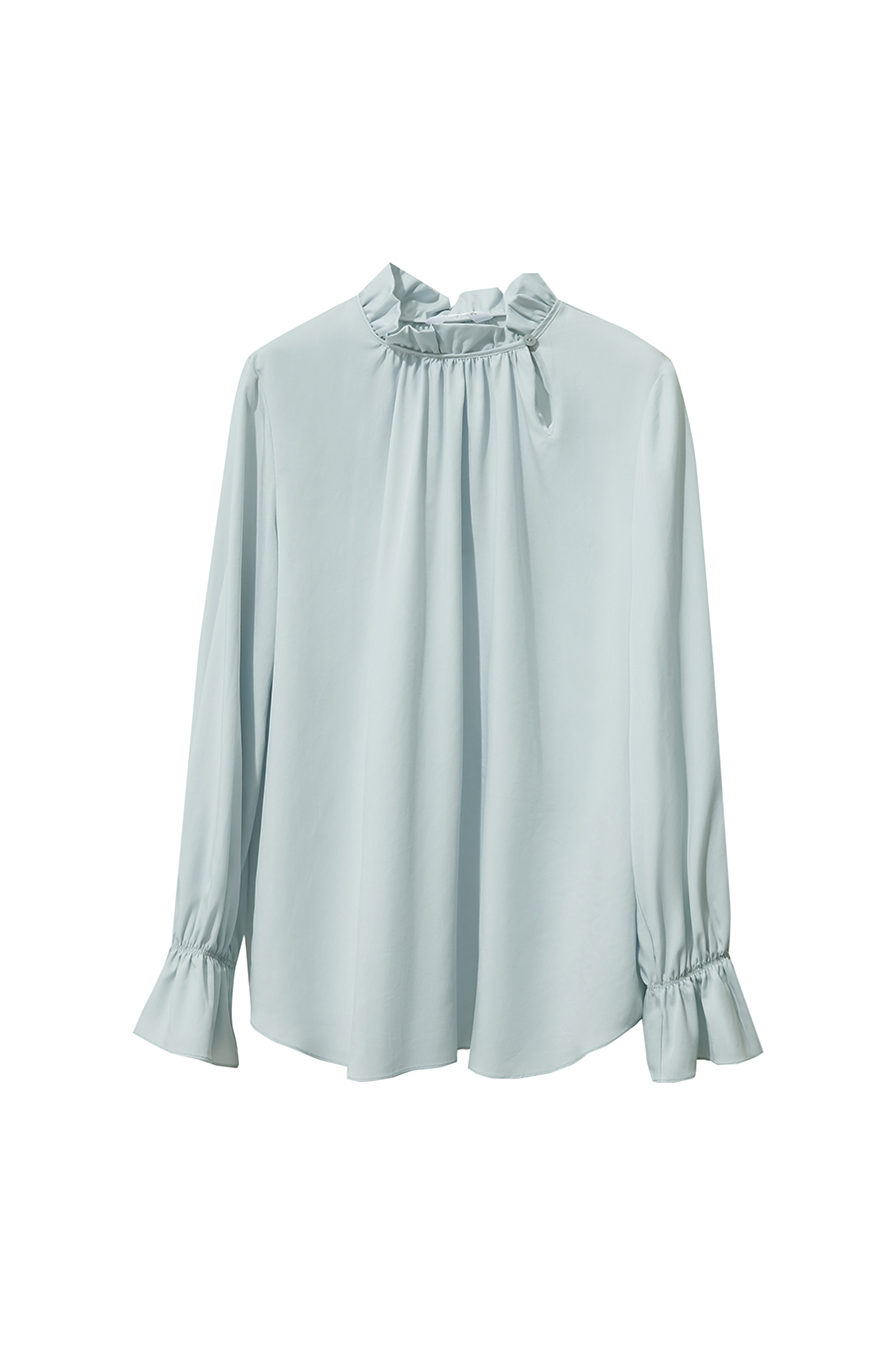 Ruffled Lyocell Shirt
