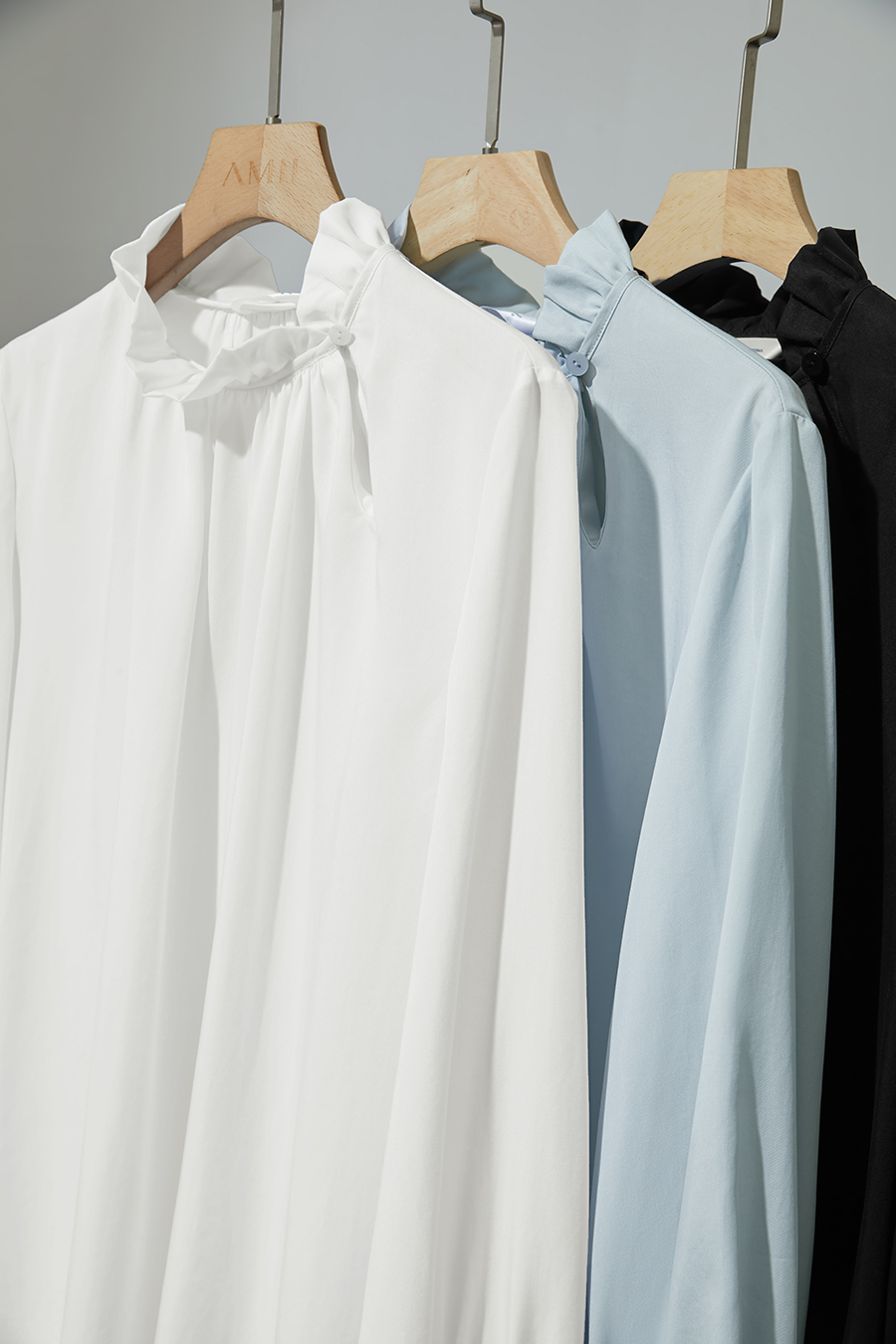 Ruffled Lyocell Shirt