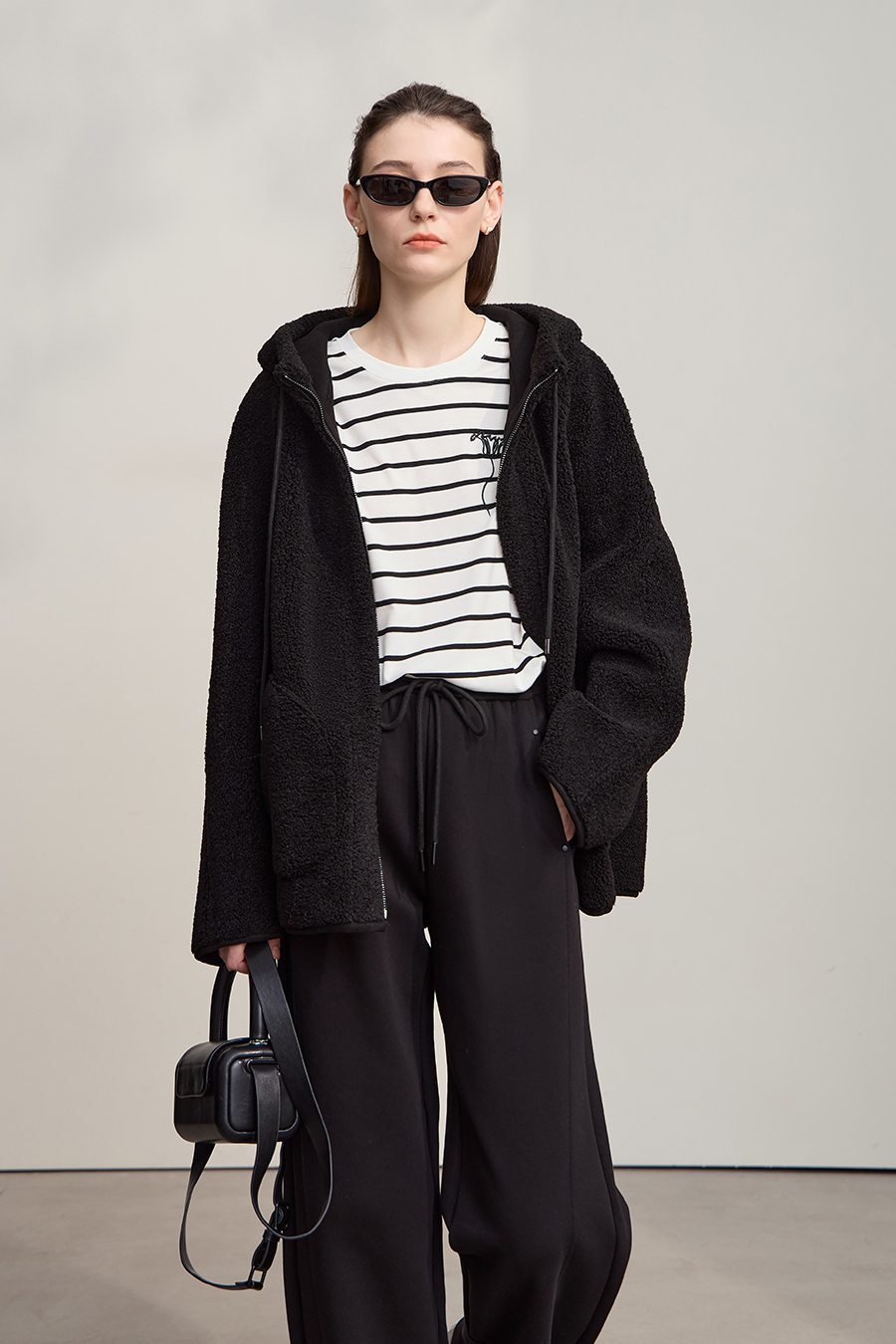 Embroidered Striped Long Sleeve T-shirt