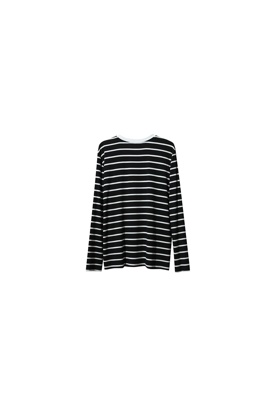 Embroidered Striped Long Sleeve T-shirt