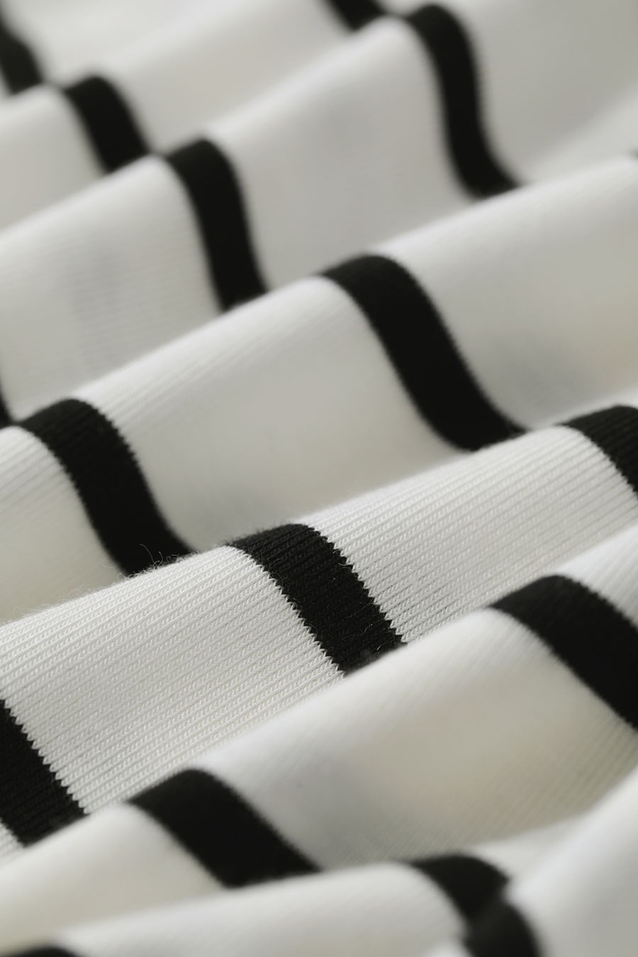 Embroidered Striped Long Sleeve T-shirt