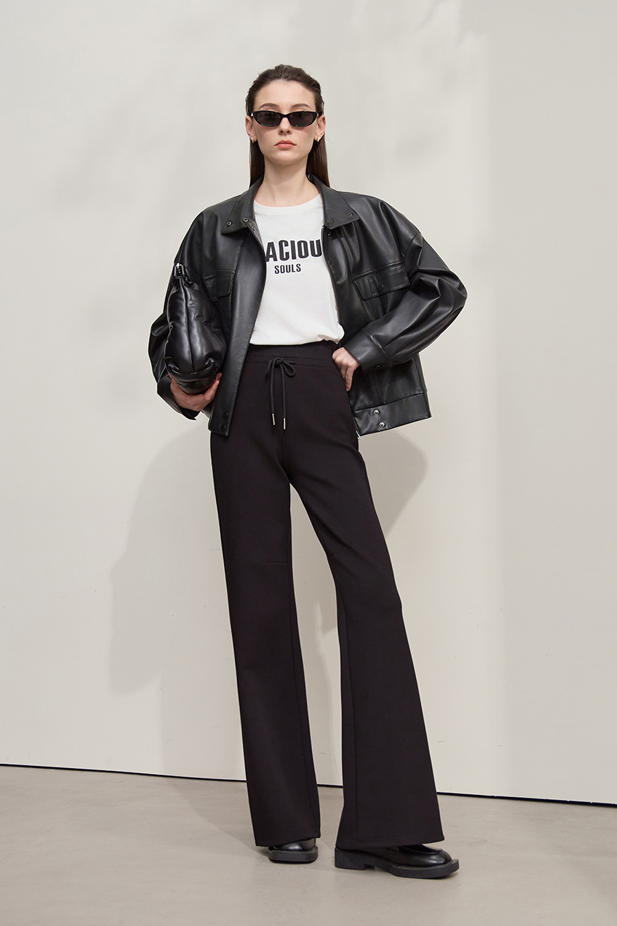 Moto Lapel Leather Jacket