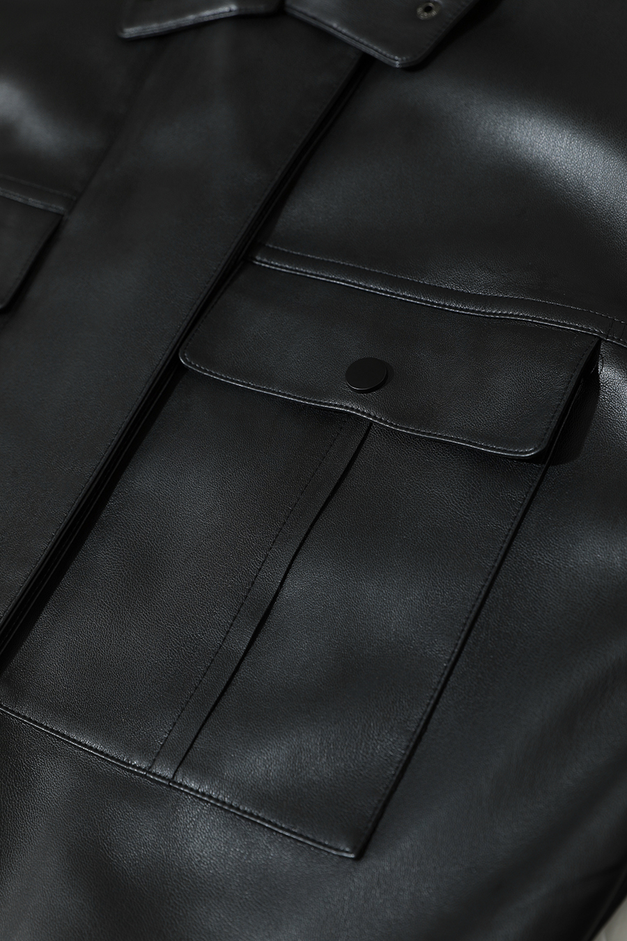 Moto Lapel Leather Jacket