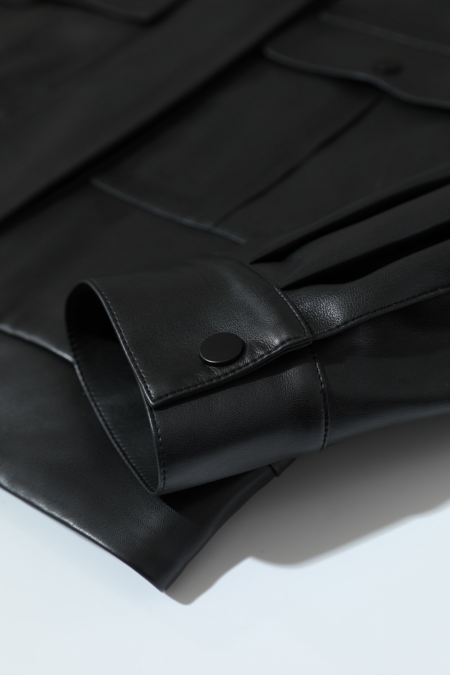 Moto Lapel Leather Jacket