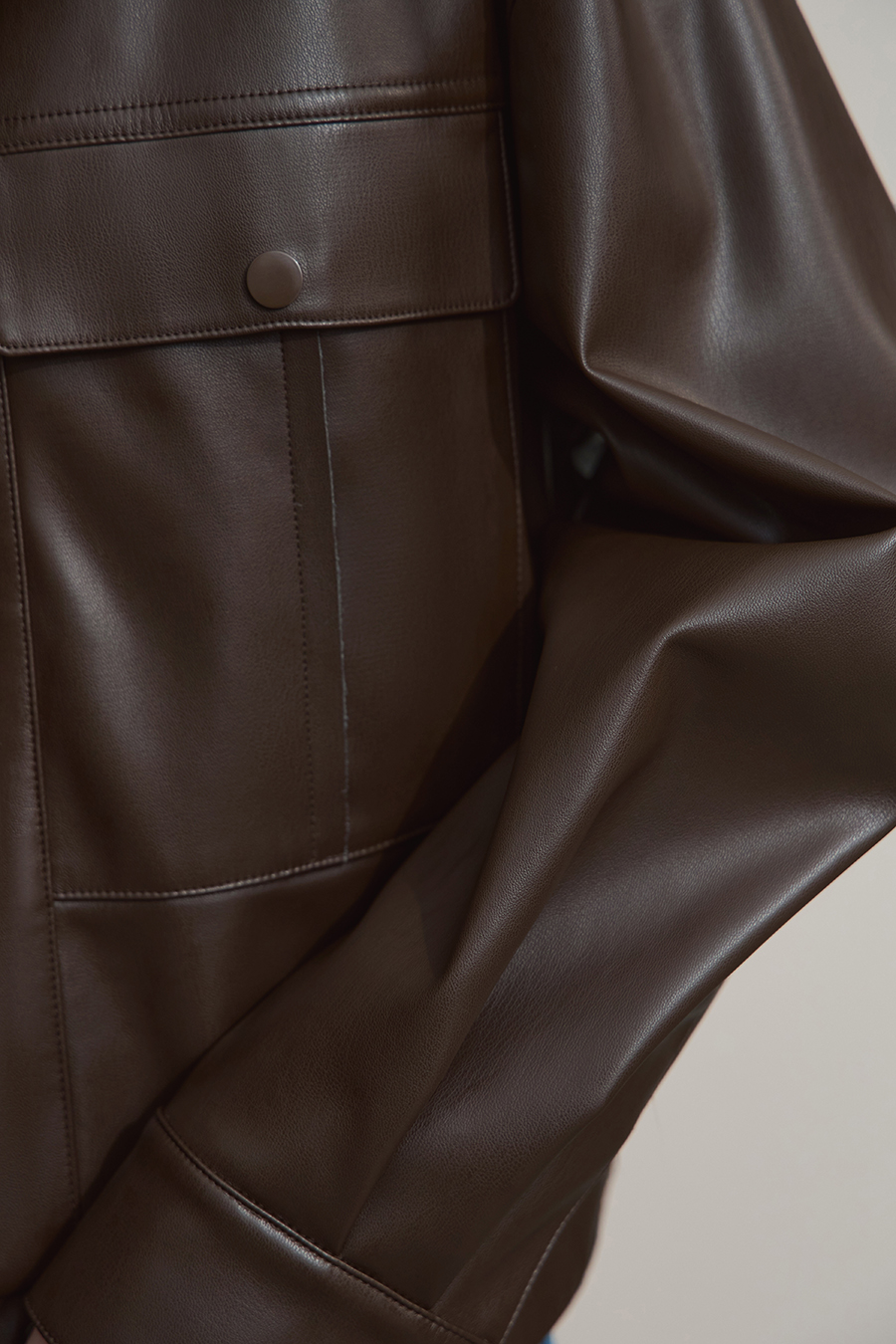 Moto Lapel Leather Jacket