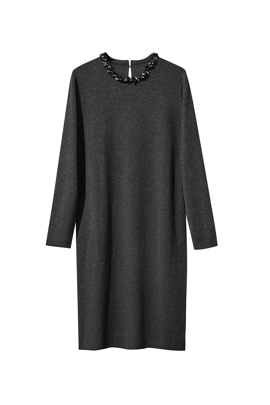 Tweed Ribbon Midi Dress