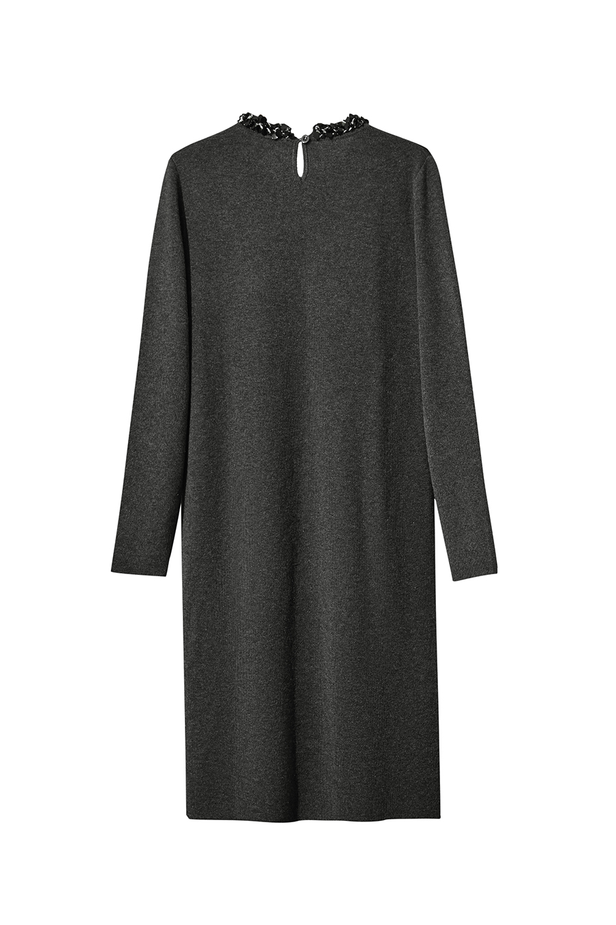 Tweed Ribbon Midi Dress