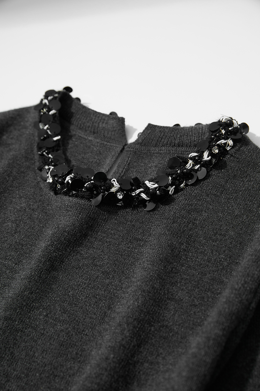 Tweed Ribbon Midi Dress