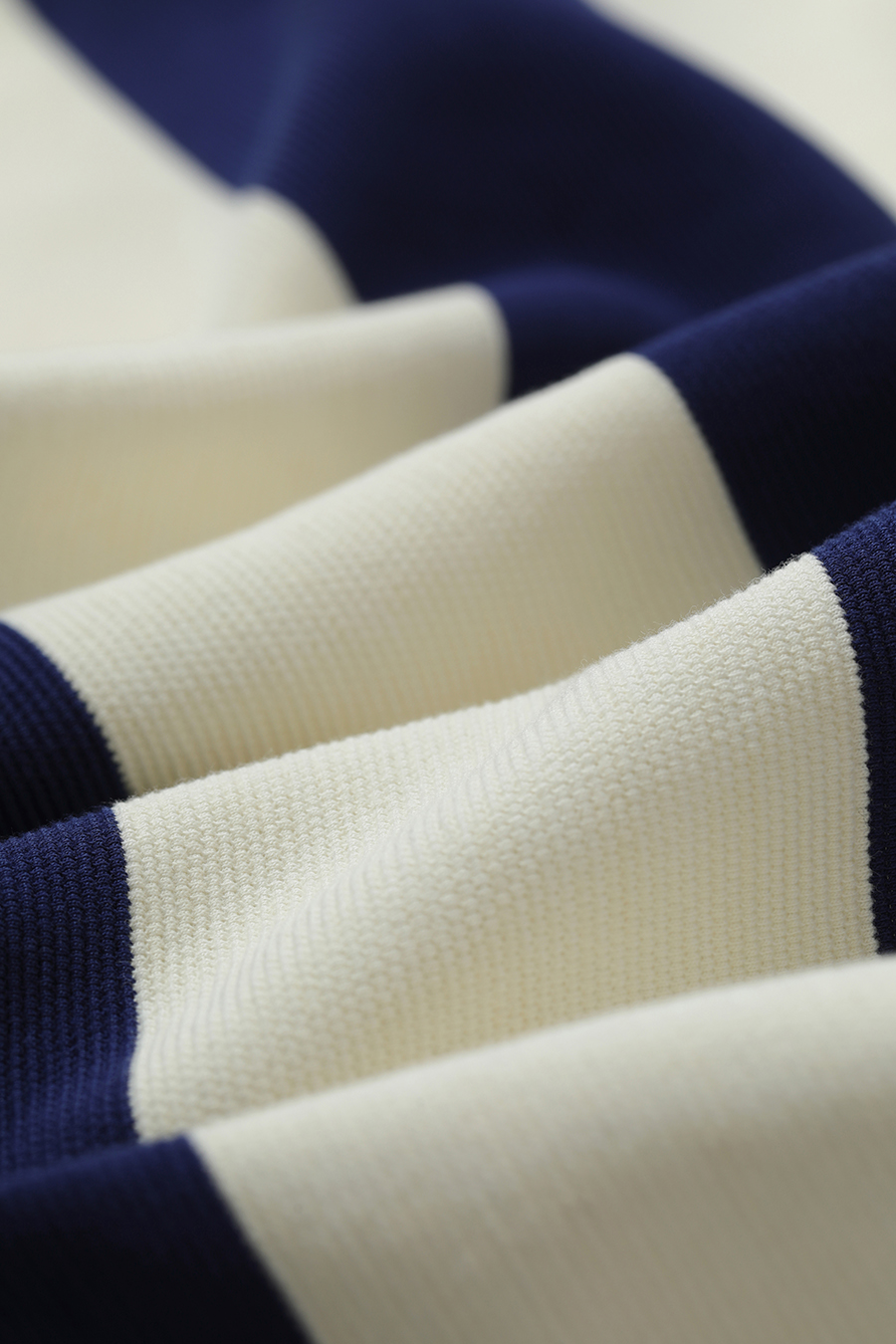 Letter Embroidered Striped Sweatshirt