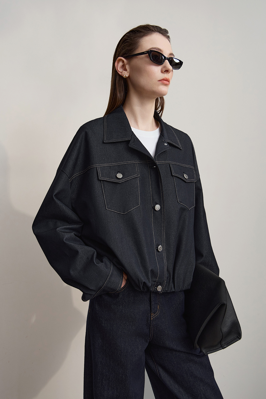 Lapel Drop Shoulder Jacket|AMII-AMII.com